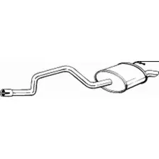 глушитель задняя часть! Ford Mondeo 2.0Di 00-03 281-043 BOSAL