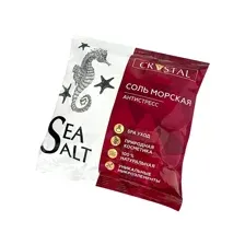Соль косметическая CRYSTAL Морская природная с композицией Антистресс 1кг