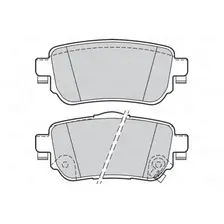 Тормозные колодки дисковые задняя ось VALEO 302165