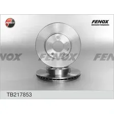 Тормозной диск FENOX TB217853 вентилируемый , передняя ось