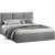 Кровать Трия Стелла c ПМ 140x200 Тип 1 и заглушиной (микровелюр Wellmart Silver)