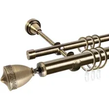 Карниз АС Форос Grace, D25Г/16Г, Антик, Версус, составной, 2.8 м