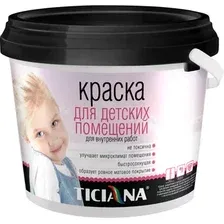 Краска Ticiana Для детских комнат База С 4.5 л (белый матовый)