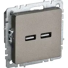 Розетка USB IEK Brite BR-U21-D31-K37