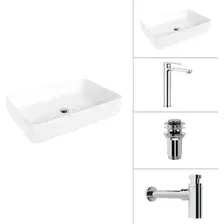 Умывальник Lauter 21842 + Moon 21СK81691C + сифон 21635CH + дон.клапан 21190CH (хром)
