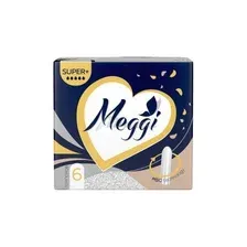Тампоны гигиенические MEGGI Super+, 6 шт