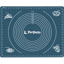 Коврик для теста с мерными делениями 50х40 см PERFECTO LINEA серо-голубой (23-504003)