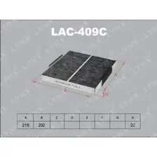 Салонный фильтр LynxAuto LAC409C