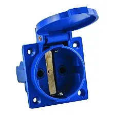 Розетка КС 112 2Р+PЕ 16А 220В YHT 84516
