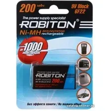 Аккумулятор Robiton 9V 200MH9 BL1 200mAh 1шт