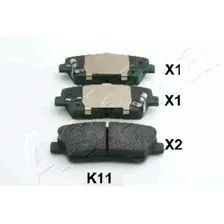 Тормозные колодки дисковые задняя ось ASHIKA 51-0K-K11