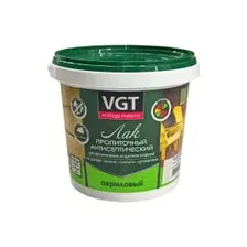 Лак VGT Пропиточный с антисептиком 0.9 кг (калужница)