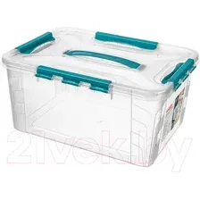 Ящик для хранения Econova Grand Box, 433200402, голубой, 15.3 л