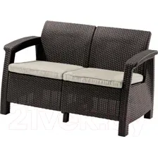 Скамья двухместная CORFU II LOVE SEAT коричневый