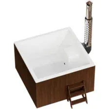 Купель Polarspa Elite Quattro термососна 180 (темный, с аэромассажем, хромотерапией и утеплением композитной чаши)