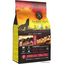 Сухой корм для собак Ambrosia Adult All Breeds Beef & Fresh Salmon (для всех пород с говядиной и лососем) 12 кг