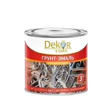 Грунт-эмаль Dekor 3 в 1 алкидная (1.9кг, серый)