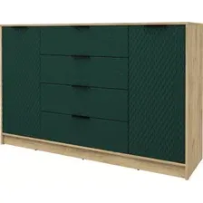 Тумба Интерлиния Концепт КТ-Т160 Техно (дуб золотой/изумруд)