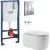 Унитаз подвесной Grado GD-W204T + GROHE Rapid SL 38772001 (с кнопкой смыва)