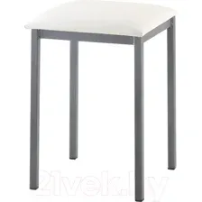 Табурет AMC Comfort 7 Г К4.12 (кожзам белый/графит)