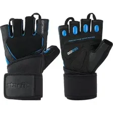 Перчатки для фитнеса Starfit WG-201 (L, черный/синий)