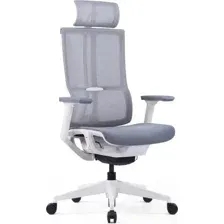 Кресло офисное SitZone E-303-001A-P1-WH (серый/белый)