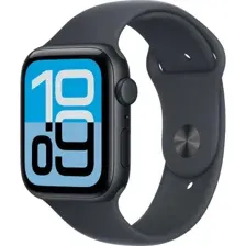Умные часы Apple Watch SE 3 LTE 44 мм (алюминиевый корпус, полуночный/полуночный, спортивный силиконовый ремешок S/M)