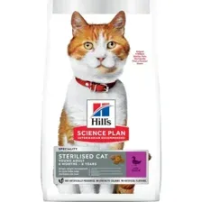 Корм для кошек Hill's Science Plan Sterilised, 607994, для стерилизованных кошек, утка, 1.5 кг