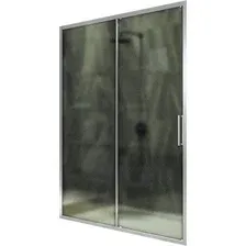 Душевая дверь MaybahGlass 195x150 / MGD-1281-5 (сатин стекло/хром матовый)