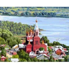 Картина по номерам Белоснежка Храм над Самарой 140-AB