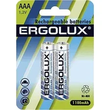 Комплект аккумуляторов Ergolux NHAAA1100BL2 (2шт)