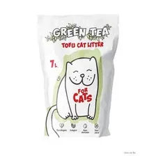 Наполнитель для туалета For Cats Tofu Natural (зеленый чай) 7 л