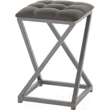 Табурет AMC Comfort 8К4.8 (кожзам серо-коричневый/графит)
