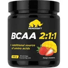 BCAA Prime Kraft 2:1:1 (150г, манго-клубника, банка)