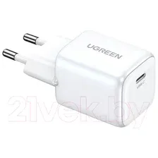 Адаптер питания сетевой Ugreen Nexode Mini USB-C 30W EU CD319 / 15326 (белый)