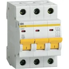 Выключатель автоматический IEK ВА 47-29 3п 63А C MVA20-3-063-C
