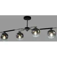 Люстра Aitin-Pro НПБ 02-4х60-105 / K312/4 (черный/хром)