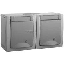 Розетка Panasonic Pacific WPTC48002GR-BY (двойная)