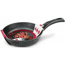 Сковорода Нева Металл Посуда Черный гранит 18120