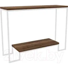 Консольный столик Hype Mebel Голд 100x35 (белый/дуб галифакс олово)