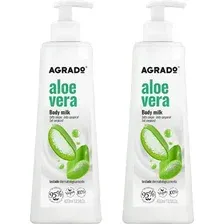 Молочко для тела Agrado С экстрактом Алоэ Вера (2x400мл)