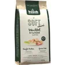 Полувлажный корм для собак Bosch Petfood Soft Mini Quail&Potato (1кг)