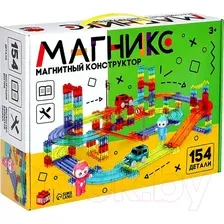 Конструктор магнитный Unicon Магникс / 9444946 (154эл)