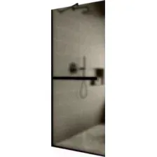 Душевая стенка MaybahGlass 109x195 MGD-710-6у (бронзовое матовое стекло/черный)