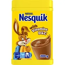 Какао растворимое Nesquik обогащенный витаминами C&D в банке 200 г