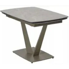 Обеденный стол M-City Alatri 120 Matt / 614M05549 (Latte Stone Solid Ceramic/Taupe)
