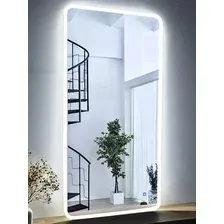 Зеркало с подсветкой  EMZE Smartphone 50x100 LED.UV.SMART.50.100.BEL (белый с УФ-окантовкой и подсветкой)