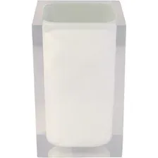 Стакан для зубной щетки и пасты Ridder Colours 22280101 (белый)