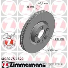 Тормозной диск Zimmermann 600324720