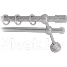 Карниз для штор Lm Decor Цилиндр 088 2р витой (сатин, 4м)